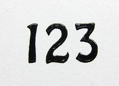 Sticker Zahlen (je20x) schwarz
